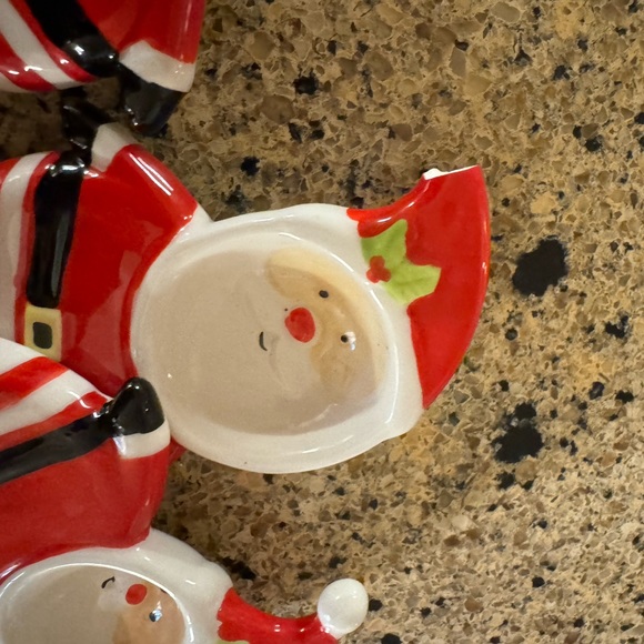 Mud Pie Ceramic Meausuring Spoons Santa - Picture 3 of 3